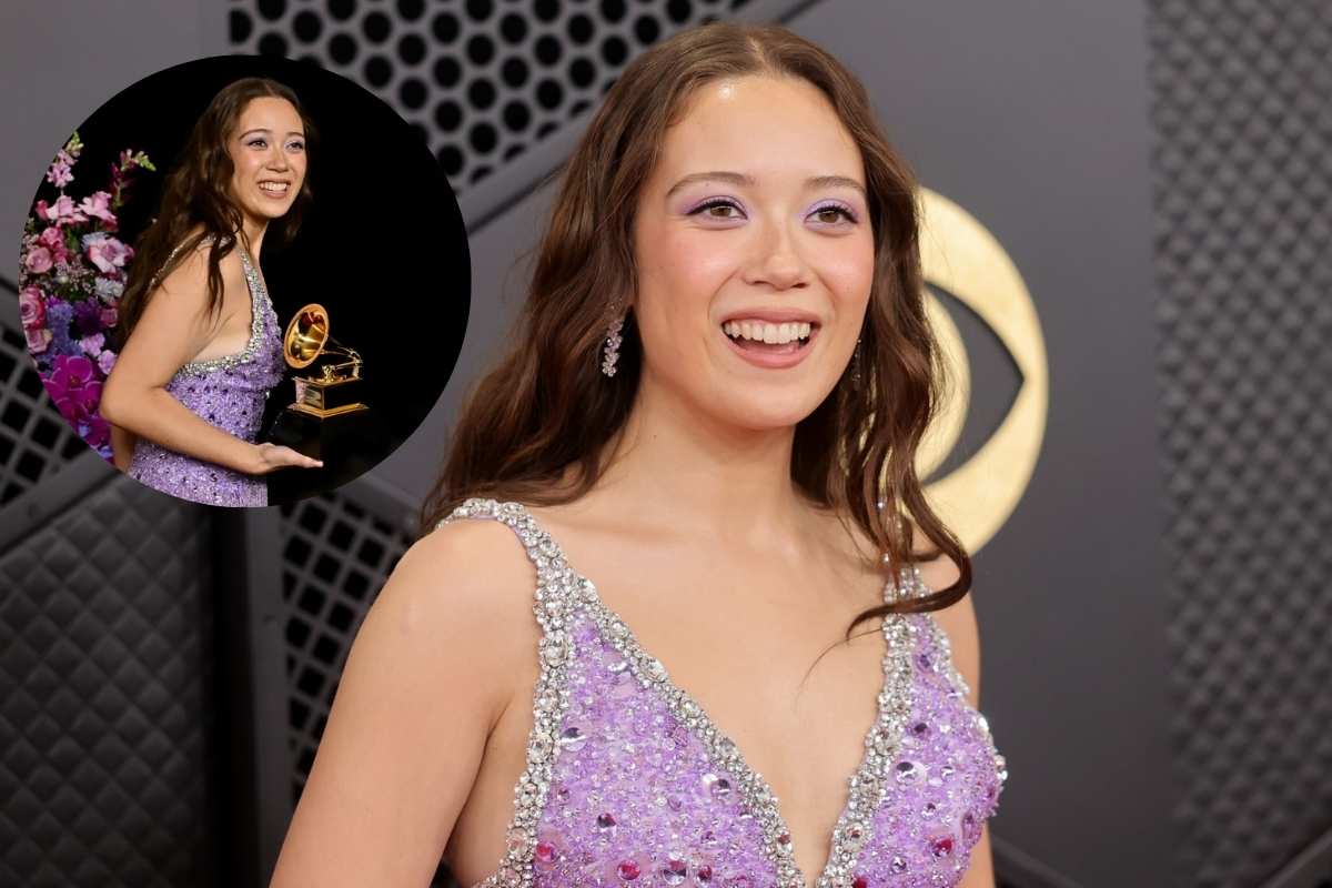 Laufey at Grammy red carpet fashion