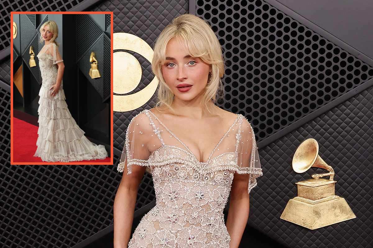 Sabrina Carpenter at Grammy red carpet fashion